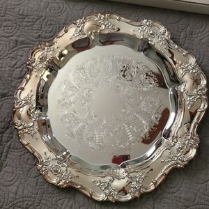 Vintage Towle 15" Silver Plated Serving Tray